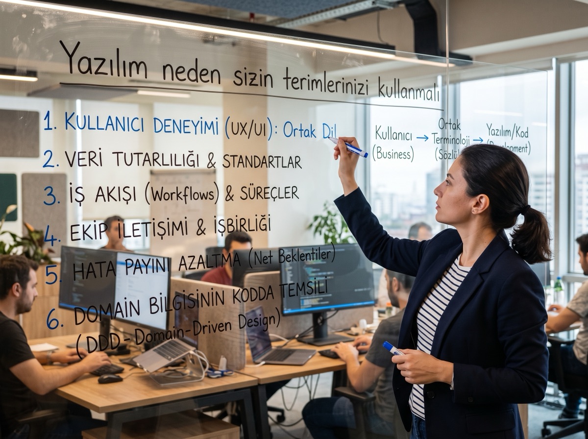 Yazılım neden sizin terimlerinizi kullanmalı